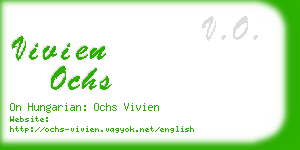 vivien ochs business card